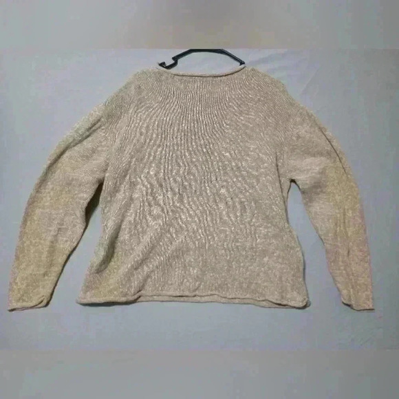 VTG Heirloom Collectibles Christmas Collection Womens Tan Sweater SZ L Y2K - Picture 6 of 7